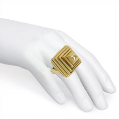 Gold ziggurat ring, Aldo Cipullo for Cartier