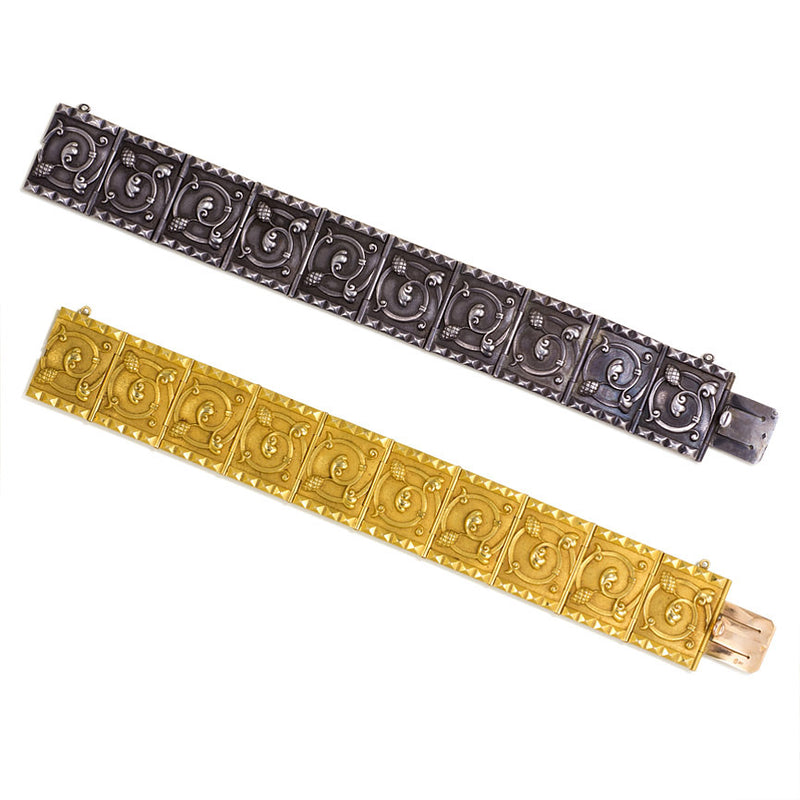 Superb pair of antique bracelets, Wièse