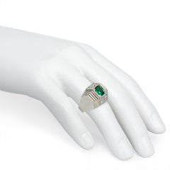 Art Deco emerald and diamond ring, René  Boivin