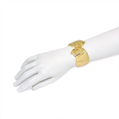 Cartier estate gold cuff bracelet with falcon heads