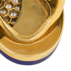 Diamond and lapis ring, Bulgari
