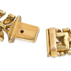 Textured gold and diamond necklace, Boucheron