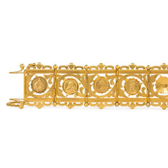 Antique Art Nouveau gold bracelet