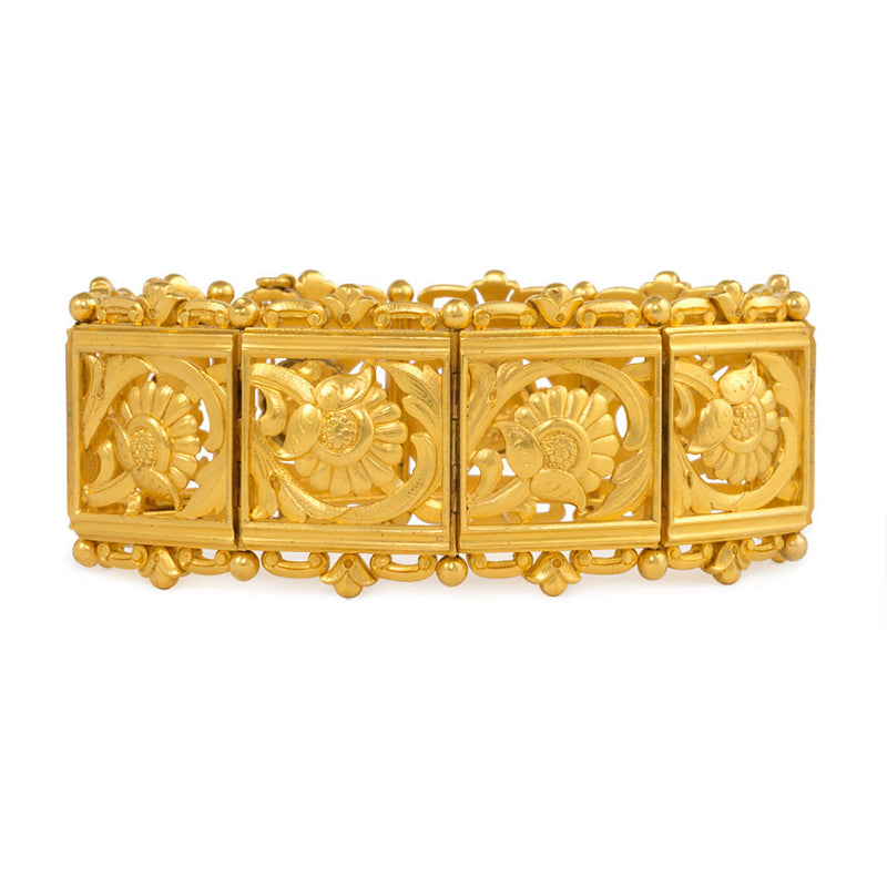 Antique Art Nouveau gold bracelet