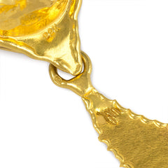 Gold day-to-night pendant earrings, Jean Mahie