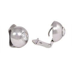 1930s white gold and diamond stud earrings, Boivin