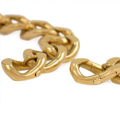 Retro gold curblink necklace convertible to a pair of bracelets, Cartier
