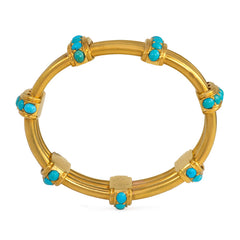 Antique gold and turquoise bracelet