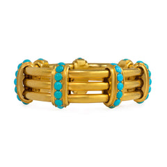 Antique gold and turquoise bracelet