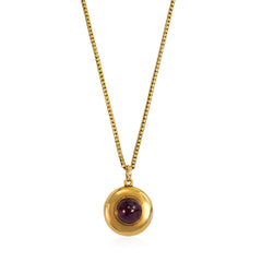 Antique gold and garnet pendant