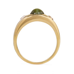 Antique cat's eye chysoberyl ring