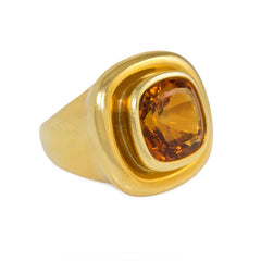 Gold and citrine ring by Paloma Picasso for Tiffany