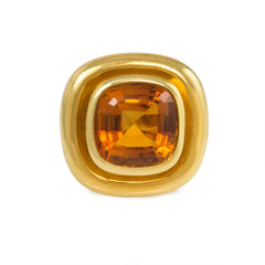 Gold and citrine ring by Paloma Picasso for Tiffany