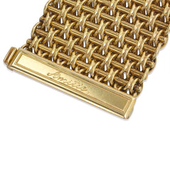 Wide antique gold bracelet, Austro-Hungarian