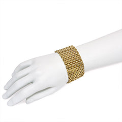 Wide antique gold bracelet, Austro-Hungarian