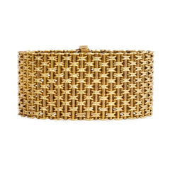Wide antique gold bracelet, Austro-Hungarian