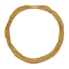 Multistrand gold necklace, France
