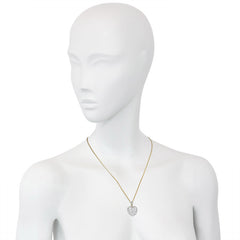 Antique diamond heart pendant