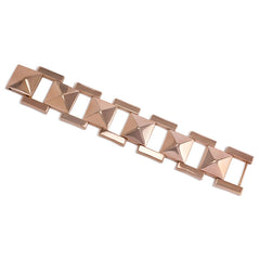 Rose gold plaque link bracelet, Tiffany