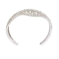 Art Deco diamond snake bracelet, France