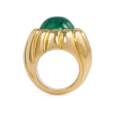 Retro gold and emerald cocktail ring, Cartier