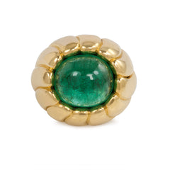 Retro gold and emerald cocktail ring, Cartier