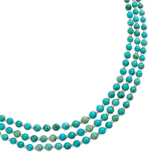 Art Deco turquoise and pearl necklace and bracelet suite, Cartier