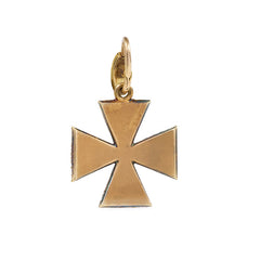 Antique diamond and green enamel pendant