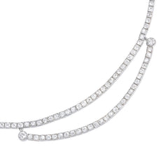 Art Deco diamond swag necklace