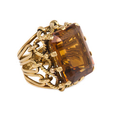 Gold and citrine cocktail ring, Boucheron