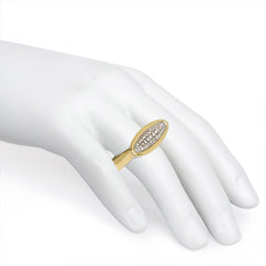 Gold and diamond oblong ring, Cartier
