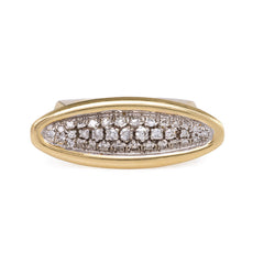 Gold and diamond oblong ring, Cartier