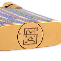 Art Deco enamel and gold lighter, France