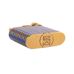 Art Deco enamel and gold lighter, France