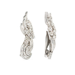 Art Deco diamond earrings, Chaumet, Paris