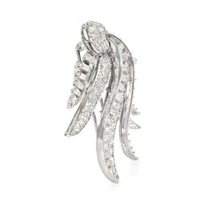 Retro diamond spray brooch