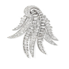 Retro diamond spray brooch
