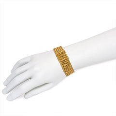Gold buckled bracelet, Georges Lenfant