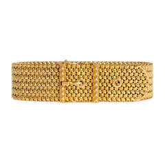 Gold buckled bracelet, Georges Lenfant