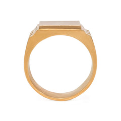Art Deco gold signet ring, France