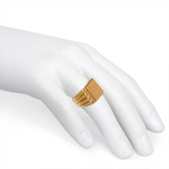 Art Deco gold signet ring, France