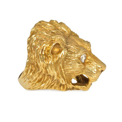 Gold lion ring, Van Cleef & Arpels