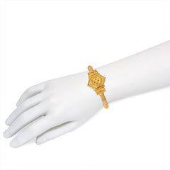 Antique Etruscan revival gold bracelet, France