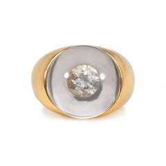 Gold, diamond, and crystal ring, Mauboussin