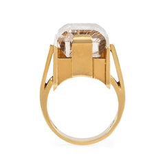 Rutilated quartz ring, Svend Otto Julius Møller, Denmark