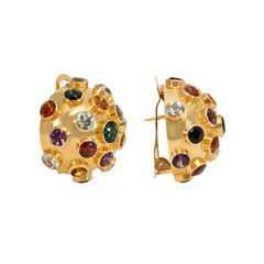 Multigem sputnik clip earrings. H. Stern