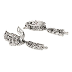 Retro diamond day-to-night pendant earrings