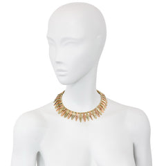 Retro two-color gold necklace, in 14k. Sparkes