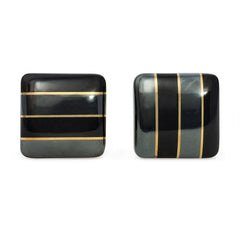 Black jade and hematite earrings, Angela Cummings, Tiffany & Co.