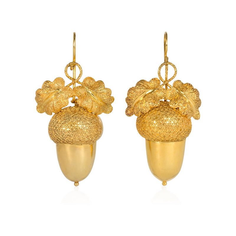 Antique acorn earrnings